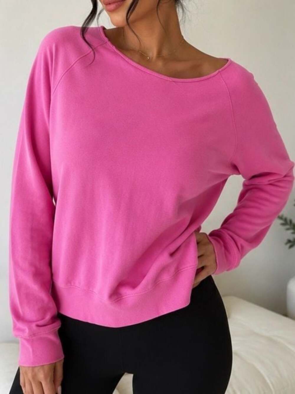 Victoria’s Secret Pink Long Sleeve Sweatshirt Pink Size M